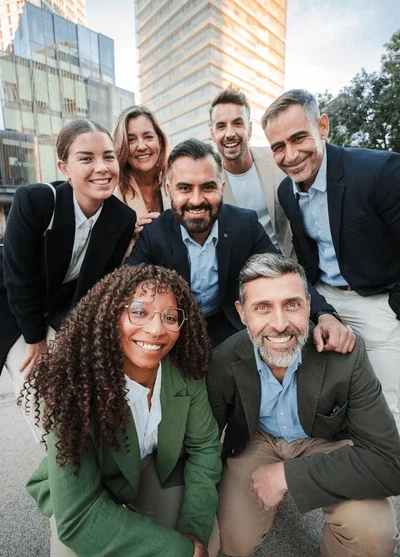 vertical diverse group business professionals 600nw 2553343593